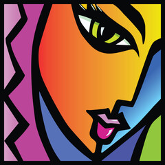 Print,woman, face, illustration, vector, cartoon, art, icon, design, lips, beauty, love, hair, head, symbol, eyes, silhouette, sign, black, mask, eye, smile, fashion, heart, animal, drawing