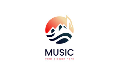 Melodic Elegance, A Sophisticated Music Logo Design