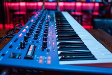 Close Up of Keyboard on Table