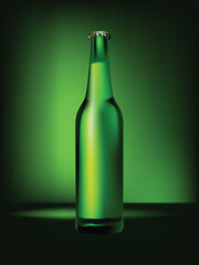 Print,bottle, glass, alcohol, drink, beer, isolated, green, wine, white, champagne, liquid, object, beverage, cold, empty, transparent, black, cork, celebration, water, full, single, bar, cap, refresh