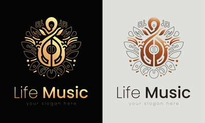 Melodic Elegance, A Sophisticated Music Logo Design