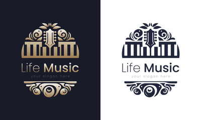 Melodic Elegance, A Sophisticated Music Logo Design