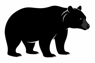 silhouette of a bear vector illustration