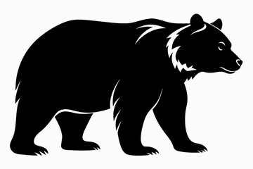 silhouette of a bear vector illustration