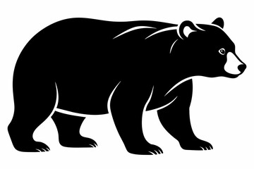 silhouette of a bear vector illustration