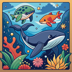 Ocean Adventures: Underwater Coloring Fun