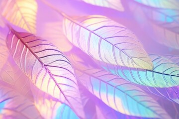 Holographic leaf texture background backgrounds pattern purple.