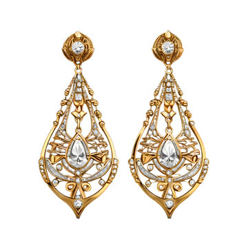 Gold and diamond crowns with beautiful antique gold accessories for kings and queens, type 292.