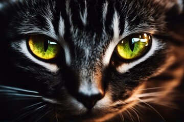 'dark eyes halloween glowing cat s background black eye all animal autumn bizarre closeup domestic evil face fear felino fright frightening glow ghost haunted horror isolated look macro midnight'