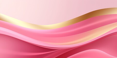 Luxury golden pink line background shades in 3d abstract