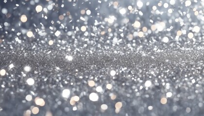 'background glitter Silver confetti holiday glistering particle shiny spangled abstract sparkle christmas bling festive silvery banner luxury crystal decoration detai'
