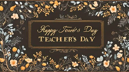 Teacher's day with flowers