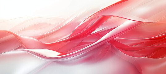 Glossy glass red flow design