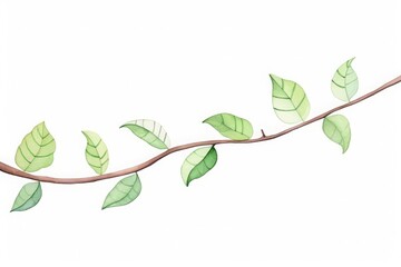 mint green caterpillar on branch