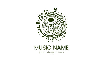 A Tabla Music Logo Design