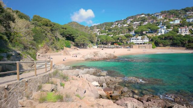 in the beautiful cove of Sant Francesc in Girona 