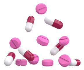 Medicine. 3D drug. 3D illustration.