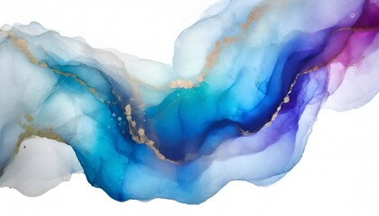 Blue alcohol ink abstract texture wallpaper