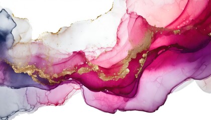 Luxury abstract alcohol ink pink color