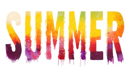Colorful summer poster
