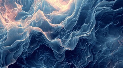 b'Blue and pink abstract background with a wave pattern'