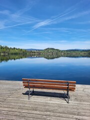 bench on the lake