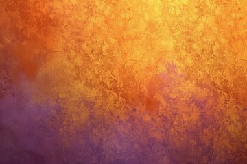 b'Abstract painting with a purple background and orange foreground'