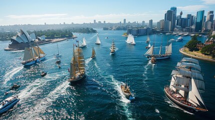 Sydney Harbour Festival, a maritime celebration with boat races and waterfront activities