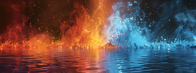 Confluence of Fire and Tide: A Chromatic Ballet