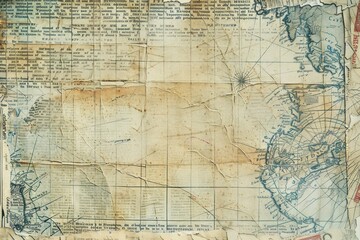Old map ephemera border backgrounds drawing paper.