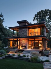 A Stunning Modern House with a Beautiful Exterior