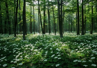 Calla lilies in the forest