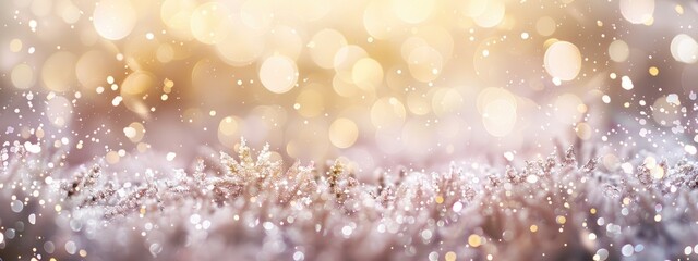 Obraz premium Abstract of christmas and bokeh light with glitter background 