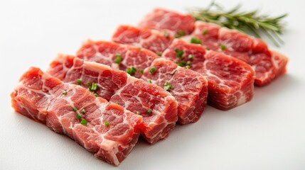 Artful Rendering: Raw Pork Meat in Hyperrealistic Detail