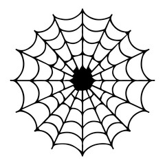 Fototapeta premium spider net icon symbol isolated on white.