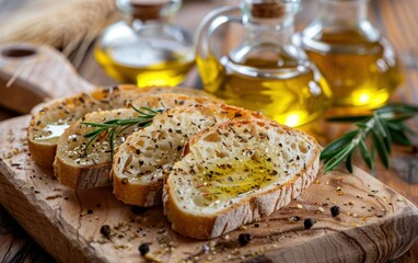 Rustic Olive Oil Bread Snack
