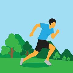 running sport man.eps