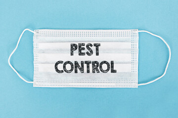 Face Mask With Pest Control Text
