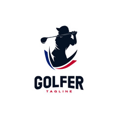 Golf ball vector logo design