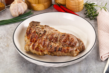 Grilled pork sirloin for dinner