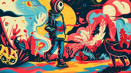 Reflective walk in nature, observing the changing leaves, quiet gratitude  11