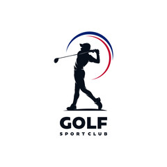 Golf sport logo vector design