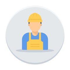 auto mechanic wearing coveralls and overalls avatar concept, Professional appearance  man in  boilersuit vector icon design, Labor Day Symbol, 1st of May Sign,  International Workers Day illustration