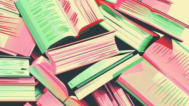 Multilingual book exchange, celebrating linguistic diversity, cultural exploration  916