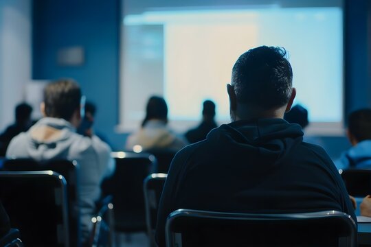 Employees engaging in cybersecurity awareness training for enhanced security knowledge and practices. Concept Cybersecurity Training, Employee Education, Security Awareness, Best Practices