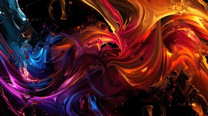 Obraz premium Background with vibrant colors, abstract colorful background ,AI generated image.