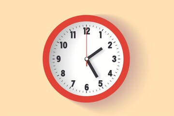 A flat vector icon of a clock