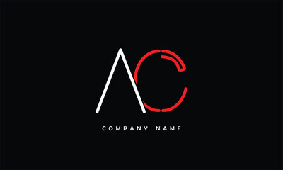 Fototapeta premium AC, CA, A, C Abstract Letters Logo Monogram