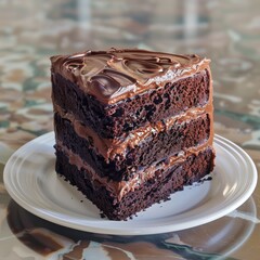 Decadent Triple Layer Chocolate Cake