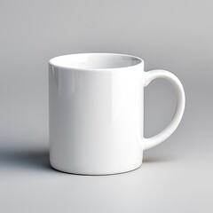 Obraz premium an image product shot of a white ceramic mug, meticulously styled and photographed against a pure white backdrop, AI Generative